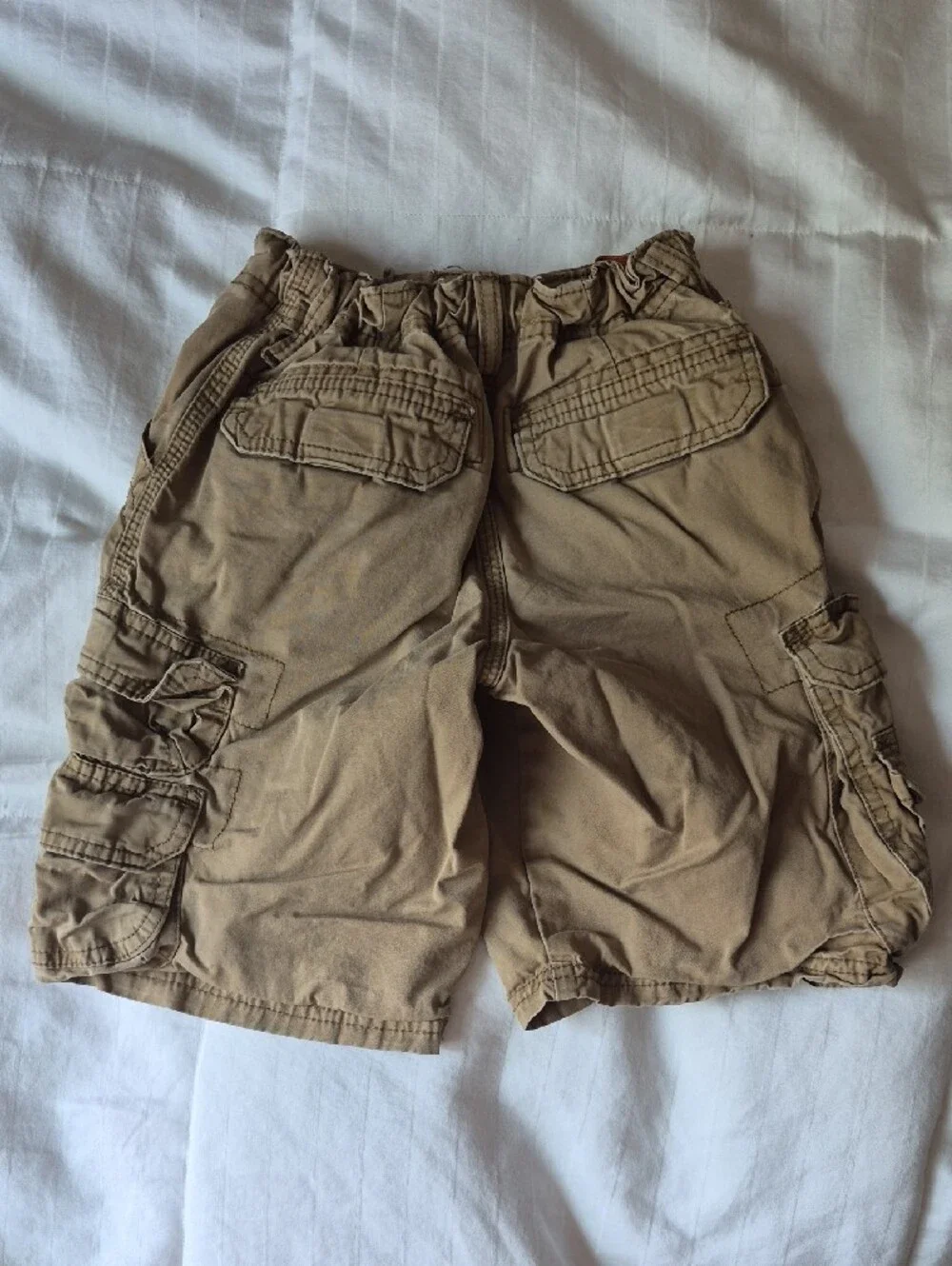 Boys' Tan Cargo Shorts - Multi Pocket Casual
